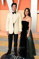 two tone Olivia Munn 2025 Vanity fair party sleeveless dress