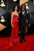 Verdine White court train prom dress Grammys red carpet 2024