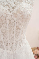 visible boning wedding dress