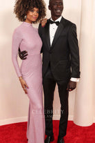 Wendy Thembelihle Juel long sleeves prom dress 2024 Oscars red carpet