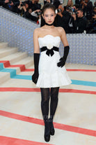 white a line short Jennie Kim 2023 met gala dress