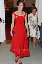 wide straps Kate Middleton dress 