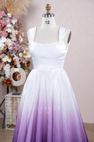 wide straps organza wedding dress