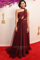 Xochitl Gomez chiffon prom dress 2024 red carpet
