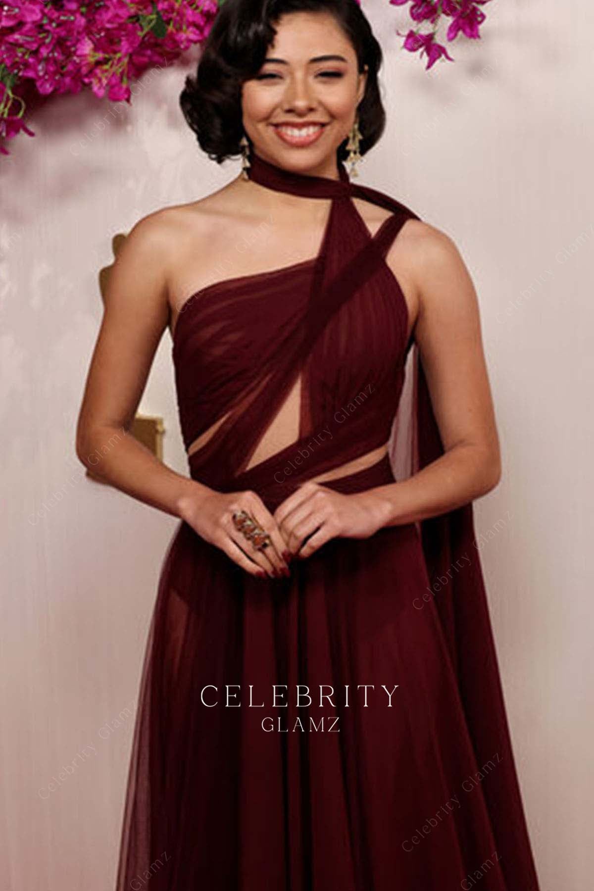 Xochitl Gomez cutout prom dress 2024 red carpet