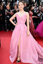 Yoona pink strapless a line prom gown Cannes film festival red carpet 2024