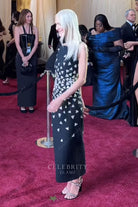 Zanna Roberts Rassi black 2025 Oscars red carpet sheath dress