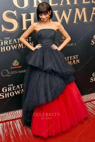 Zendaya Coleman the greatest showman world premiere ruched dress